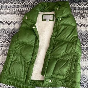 old navel green vest